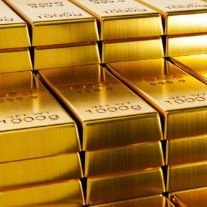 Gold bar 999.9  in forex trading Popular in the investment of investors during various crises of the world like war. 3D rendering.